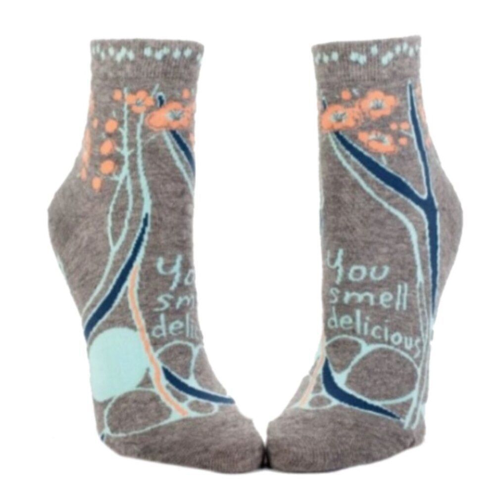 Blue Q You Smell Delicious Ankle Socks 5-10 NWT